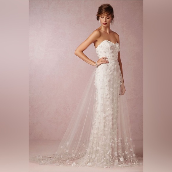 Ivory Emb Beaded Tulle Eb1072 main image 0